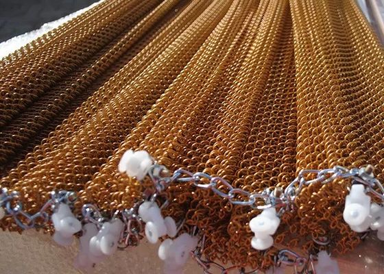 Emas stainless steel Metal Mesh Hias Bentuk Berlian Untuk Tirai Atau Dekorasi