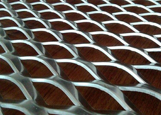 Dekoratif Powder Coating Aluminium Expanded Screen Untuk Bangunan Eksterior Facades Wall Cladding