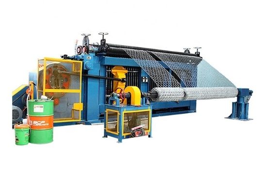 PLC Control Heavy Duty Gabion Box Machine Untuk Wire Mesh Heksagonal