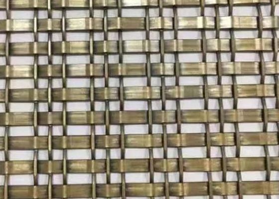 Dekoratif Baja Perunggu Metal Wire Screen Arsitektur Mesh Chain Coil Hanging Drapery Langit-langit Tirai