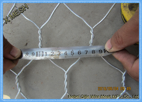 ASTM A975 Standard Lasan Gabion Keranjang 80 X 100 Mm Mesh Untuk Proyek Pengendalian Erosi