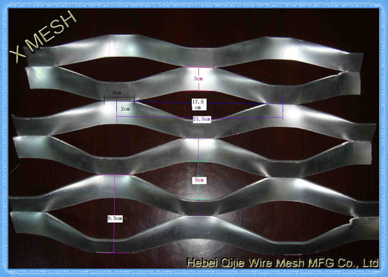 Stainless Steel Ringan Diperluas Mesh Logam 1 Inci Dilapisi PVC Dilas