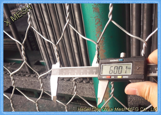 ASTM A 975 Wire Mesh Keranjang Dinding, Gabion Wire Mesh Panel 2m X 1m X 1m, 2x1x0.5m