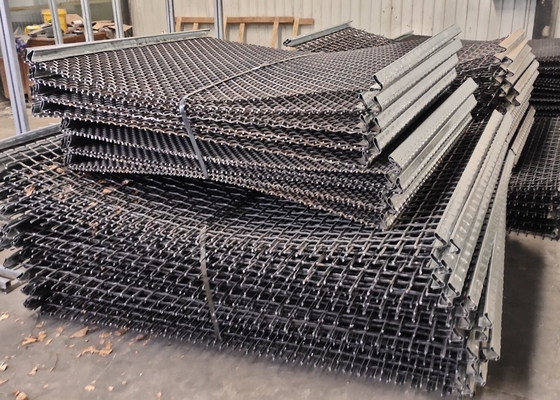 Crimped Stone Crusher Wire Mesh Vibrating Screen Untuk Pengayakan Tambang