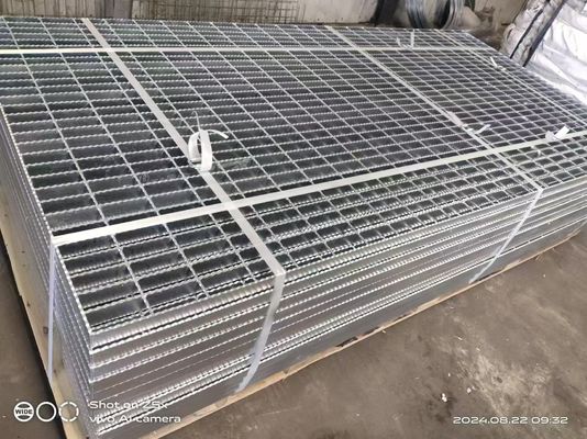 Galvanized Steel Grating Welded Steel Bar 25x3 800x1000 Pelat Grid Logam Untuk Platform Walkway