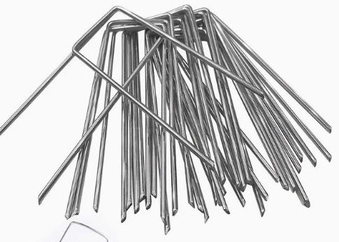 Hot Dip Galvanized U Type Garden Grass Lawn Turf Staple Lawn Nail 9 Gauge Wire Diameter