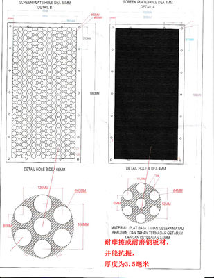 SS400 Perforated Carbon Steel Sheet For Screening Plate