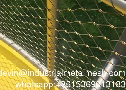 Diameter Kawat 2mm Berlian Fleksibel 304 316 Kawat Baja Rostless Ferrule Wire Mesh