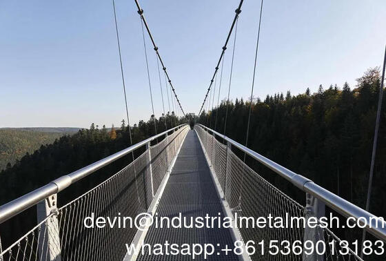 Ss 304 316 Zoo Wire Mesh Stainless Steel Wire Rope Aviary Mesh untuk perlindungan burung