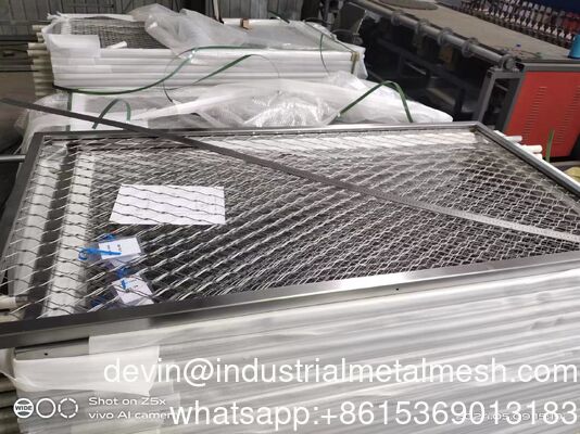 High Security SUS 304 316 stainless steel Wire Rope Cable Ferrule Mesh untuk Balkon Railing Pagar