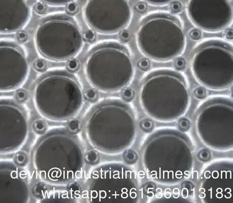Diamond Grip Strut Perforated Grating for Anti Slip Walkway Safety Plank Floor Stair Treads