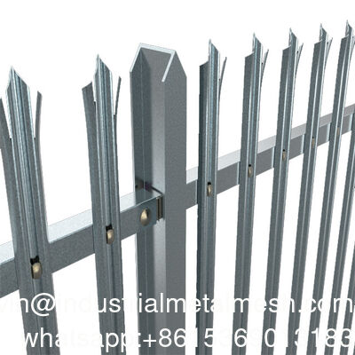 Steel Palisade Fence Struktur baja untuk stasiun basis mobile Menara telekomunikasi pagar