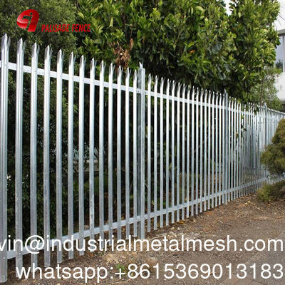 Heavily Treated Steel Palisade Fence Outdoor Security Fencing for Garden Decorations