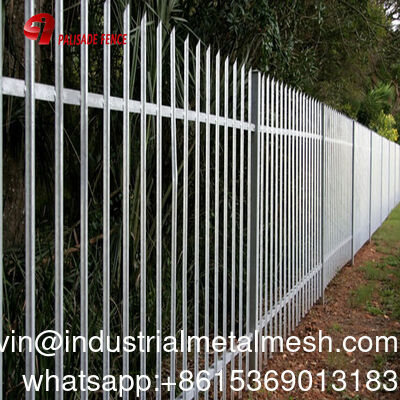 Palisade Fence From Angle Steel Spear Top Palisade Fencing Panel