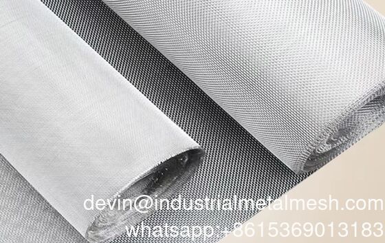 Kain Saringan Kawat Tenun Baja Tahan Karat Mekanis 0.04mm 265mesh 304/316