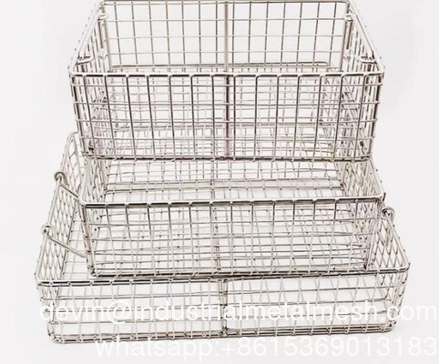 Keranjang Wire Mesh Rektangle Woven Stainless Steel