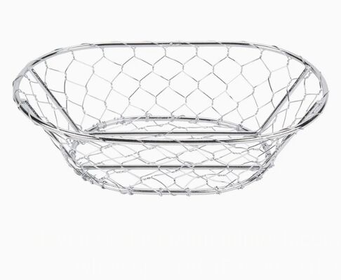 Grosir Keranjang Makanan Keranjang Wire Mesh Metal Baja Rinsing
