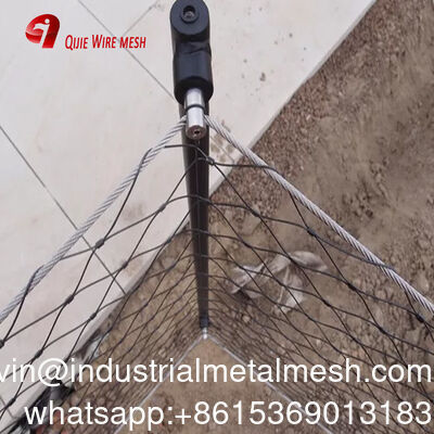 Jaring Kabel Baja Tahan Cuaca Berkekuatan Tinggi Tahan Karat untuk Arsitektur
