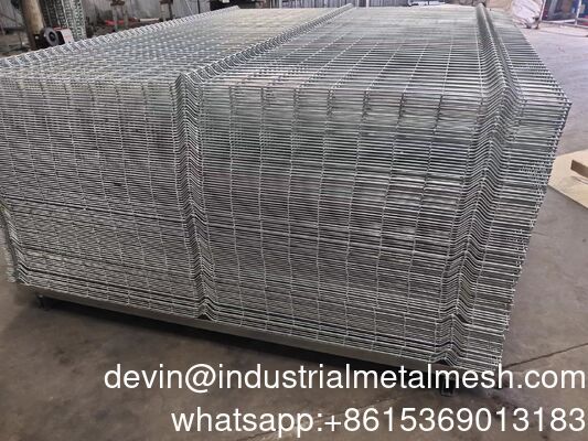 Keamanan Panel Pagar Keamanan 3D Wire Mesh yang dilas dengan kekuatan tinggi