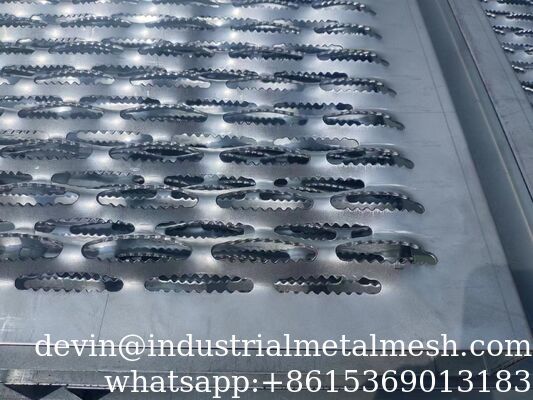 Kisi Pengaman Anti Selip Baja Tahan Karat dengan Grip Strut
