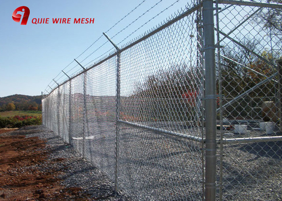 9 Gauge Seng / Aluminium / Polimer Coated Chain Link Pagar Tenis