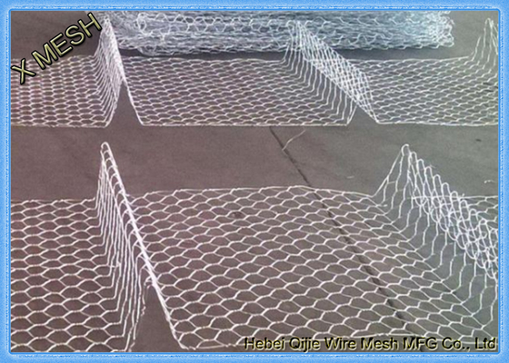 8x10 cm Openning Dilas Gabion Keranjang Hot Dicelup Galvanized Woven Steel Reno Matress Dinding Penahan