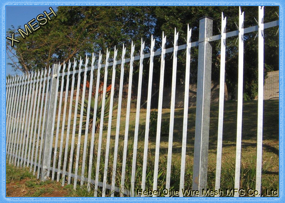 Dilapisi D & W Steel Palisade Fence Black Finished Mudah Dirakit