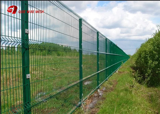 Anti Climb PVC Coated Wire Mesh Pagar Panel 1530mm 1830mm 2030mm Untuk Multi Warna