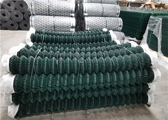 50x50mm Pvc Coated Chain Link Cyclone Mesh Fence