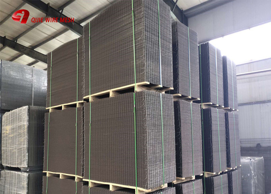 Lubang Rectangular Galvanis Lasan Mesh Panels / Panel Kawat 2.9 X 2.0 M Size