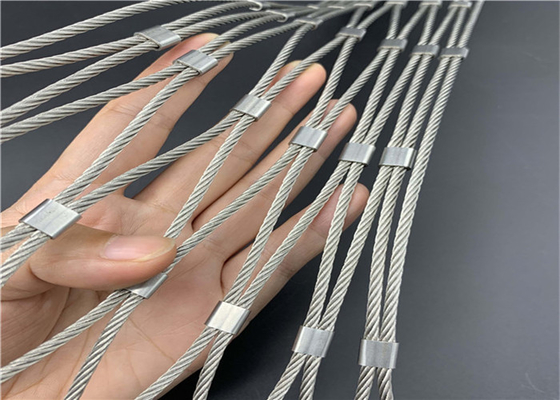 Ss316l 1-6mm 20x20mm Stainless Steel Rajutan Tali Mesh