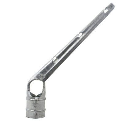 Galvanized Chain Link Fence Fittings Lengan Ekstensi Kawat Berduri