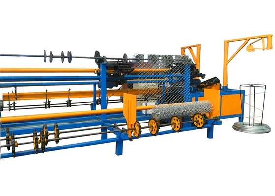 Kawat tunggal Chain Link Pagar Kawat Membuat Mesin, Mesin Pagar Mesh
