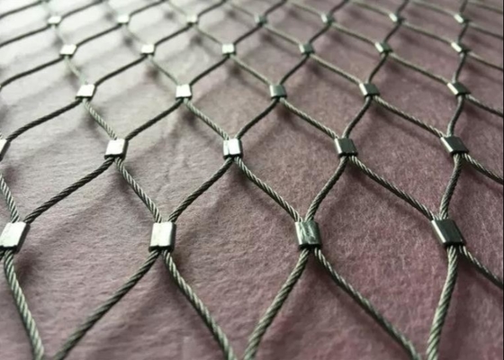 X Cenderung 7 × 7 1.5mm Kawat Stainless Steel Kabel Ferrule Webnet